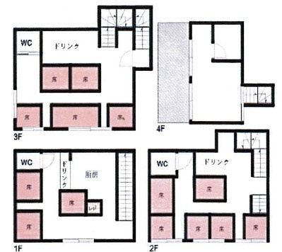 天王寺区下味原町店舗の間取り