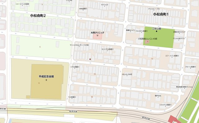 西宮市小松南町1丁目　中古戸建の地図