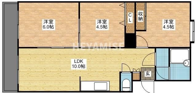 長崎堀川アパートB棟の間取り