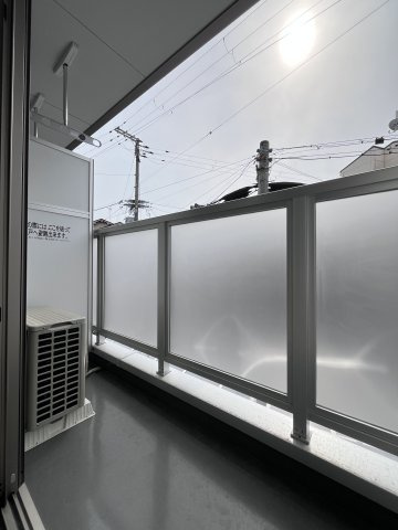 グランツあびこⅢのバルコニー