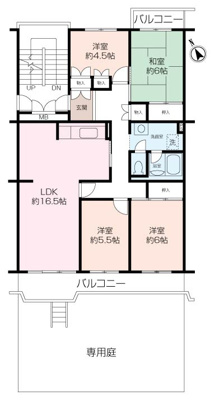 1階部分・お庭付き 霧が丘グリーンタウン第2-2号棟の画像