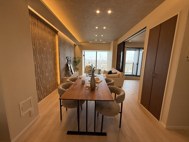 シティタワーズ豊洲ザ・ツインサウスタワー41階の居間・リビング