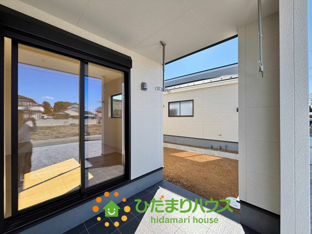 加須市南大桑　新築一戸建て　03　リーブルファインのバルコニー|ルーフ付き！