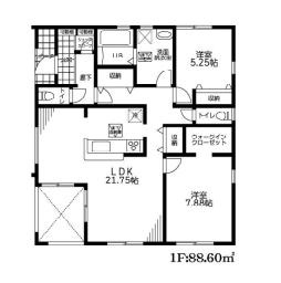 加須市南大桑　新築一戸建て　03　リーブルファインの間取り|SIC付きで散らかりがちな玄関もスッキリ片付きます♪