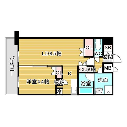 レジデンスエアポートの間取り