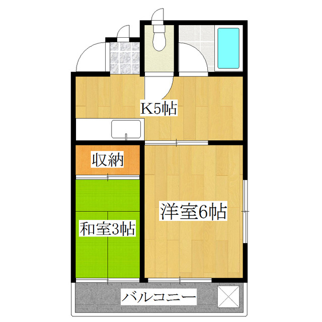 豊島区巣鴨４丁目の賃貸マンションの間取り|角部屋♪２面採光のお部屋です！