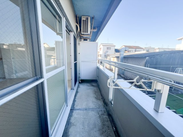 池本マンションのバルコニー