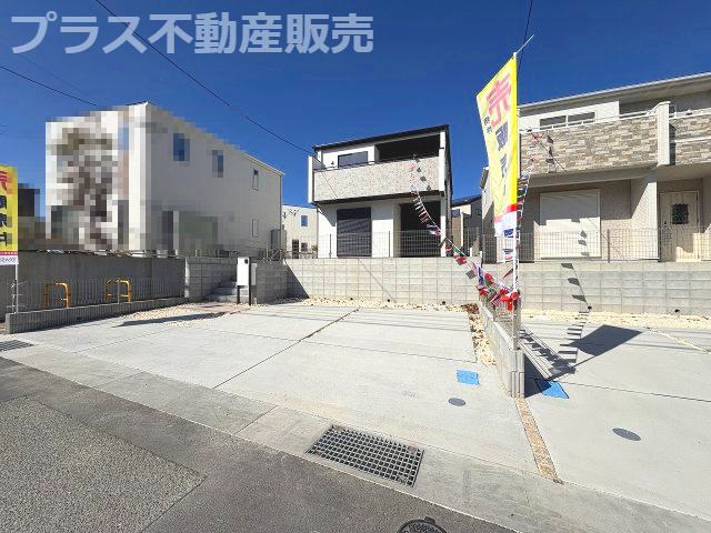 【外観】 | 糟屋郡志免町王子2丁目　1号棟（全8棟）【仲介手数料無料・0円】 | 現地写真。プラス不動産販売なら、現場の全ての棟をまとめてご見学頂けます。