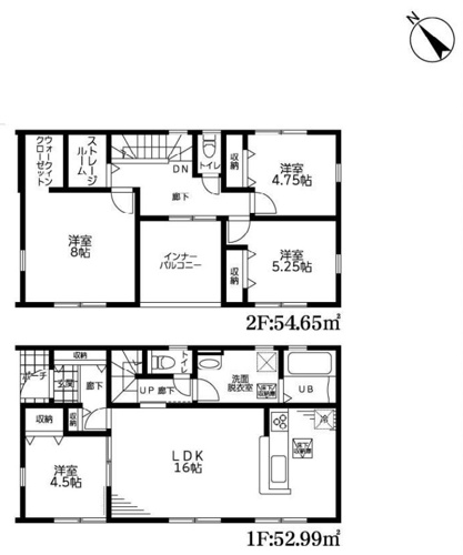 加須市南大桑　Livele Fine　新築戸建　全7棟　4号棟の画像