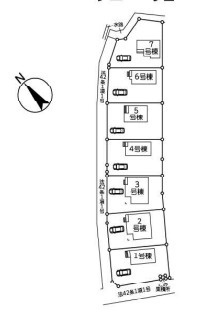 【区画図】 | 加須市南大桑　Livele Fine　新築戸建　全7棟　6号棟