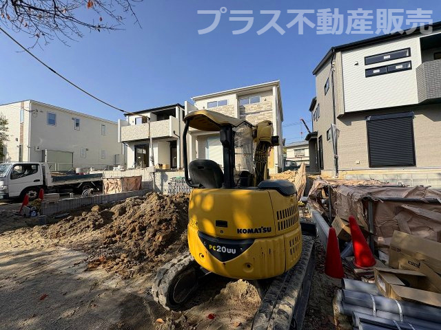 【外観】 | 糟屋郡志免町王子2丁目　2号棟（全8棟）【仲介手数料無料・0円】 | 現地写真。プラス不動産販売なら、現場の全ての棟をまとめてご見学頂けます。