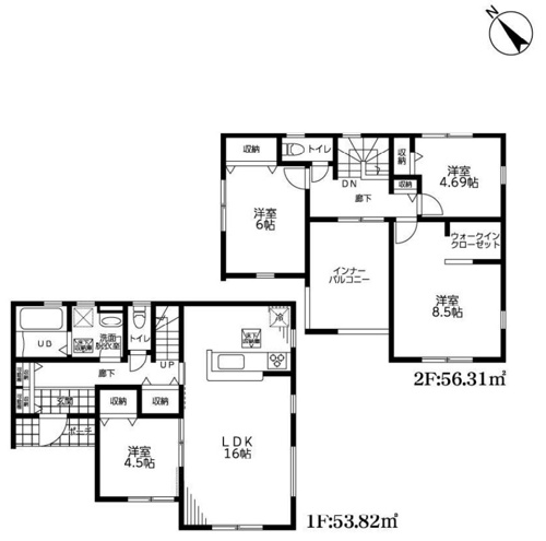 加須市南大桑　Livele Fine　新築戸建　全7棟　7号棟の画像