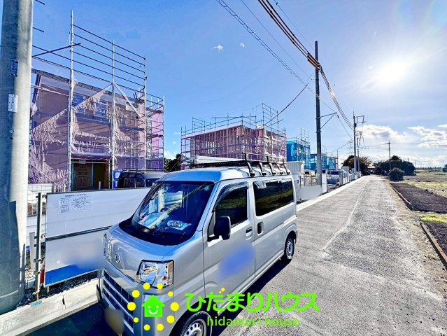 加須市南大桑　新築一戸建て　06　リーブルファインの駐車場|2025/10/27　撮影