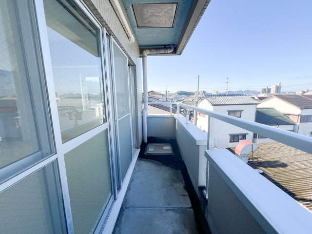 池本マンションのバルコニー