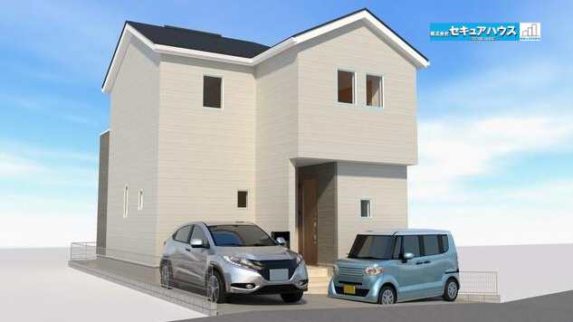 【同施工物件ご案内可能】東海市加木屋町三ツ池 全2棟の外観|【2号棟】
◆2号棟外観イメージパースです。