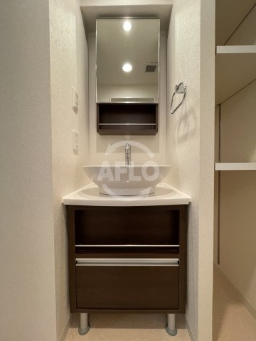 レジディア江戸堀の収納|レジディア江戸堀　独立洗面台