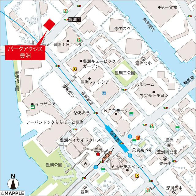 パークアクシス豊洲の地図