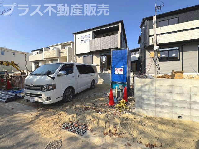 【外観】 | 糟屋郡志免町王子2丁目　3号棟（全8棟）【仲介手数料無料・0円】 | 完成イメージの外観パースです。