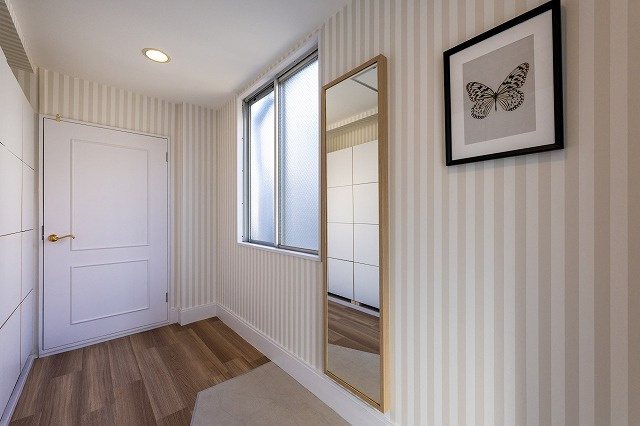 コレントハウス馬込の洋室|個室１０１号室：ベッド、マットレス、エアコン、カーテンを完備。
