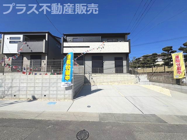 【外観】 | 糟屋郡志免町王子2丁目　4号棟（全8棟）【仲介手数料無料・0円】 | 完成しました。物件内部もご見学頂けます。プラス不動産販売にお任せ下さい。