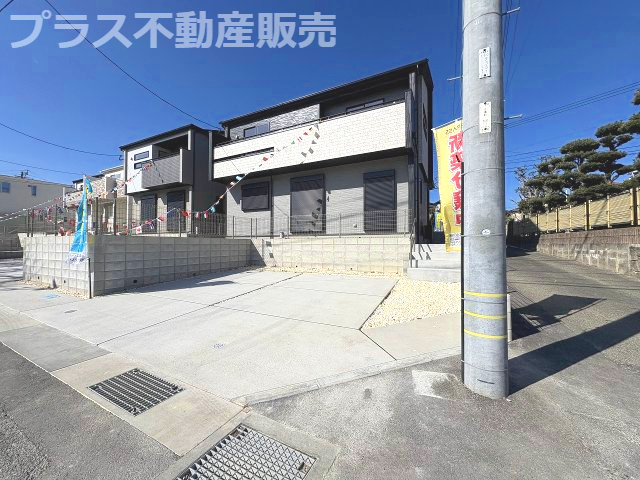 【外観】 | 糟屋郡志免町王子2丁目　4号棟（全8棟）【仲介手数料無料・0円】 | 現地写真。プラス不動産販売なら、現場の全ての棟をまとめてご見学頂けます。