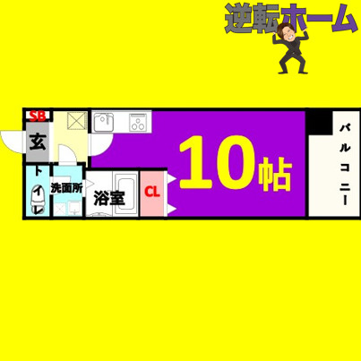 KDXレジデンス神宮前　名古屋市賃貸　仲介手数料無料の間取り