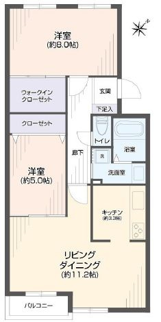 【間取り】 | ノースピア白石本通