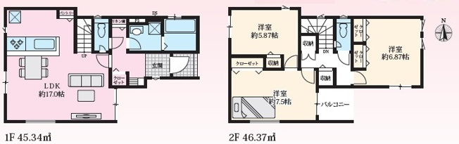 【間取り】 | 千代が丘１丁目　新築戸建