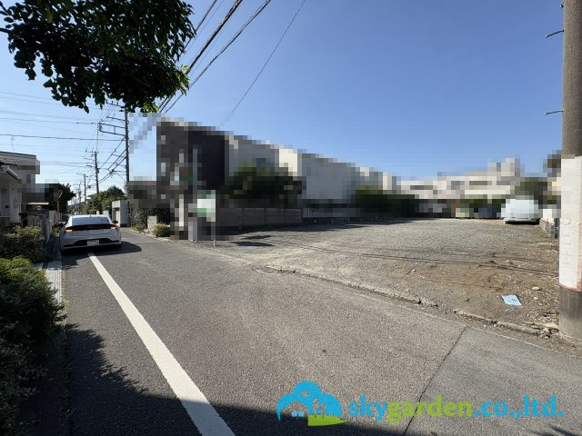 藤沢市鵠沼松が岡4丁目　土地の前面道路含む現地写真