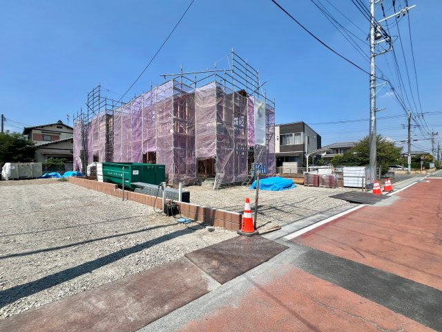 高崎市新町の前面道路含む現地写真|閑静な住宅地♪