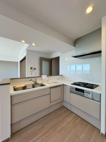 ロイヤルメドゥ香里園タワーのキッチン|食洗器・ディスポーザー付きシステムキッチン。
ディスポーザーがあるので生ごみの匂いも気にならず、家事もはかどります。