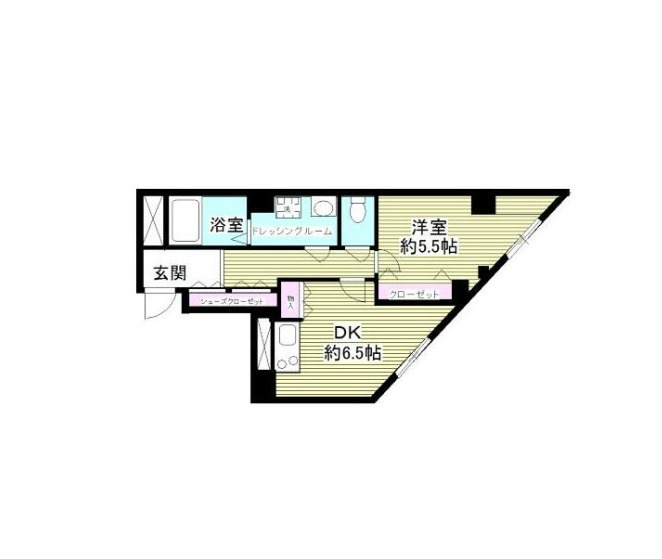 ルセーヌ二子玉川　ペット相談　デザイナーズ　リノベーション　礼金0の間取り