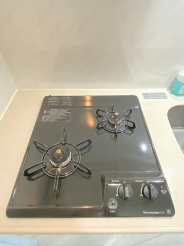 ステージファースト浅草桜橋のキッチン|2口ガスコンロ