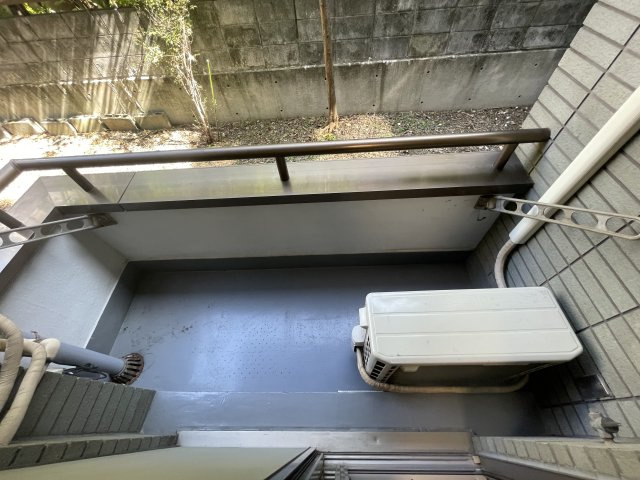 晴花マンションのバルコニー