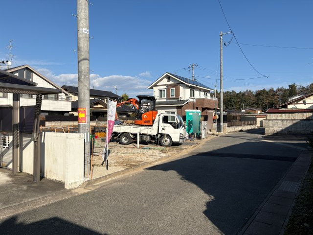 新築戸建・新築建売　南相馬市原町区橋本町第2　第二小・第一中の前面道路含む現地写真