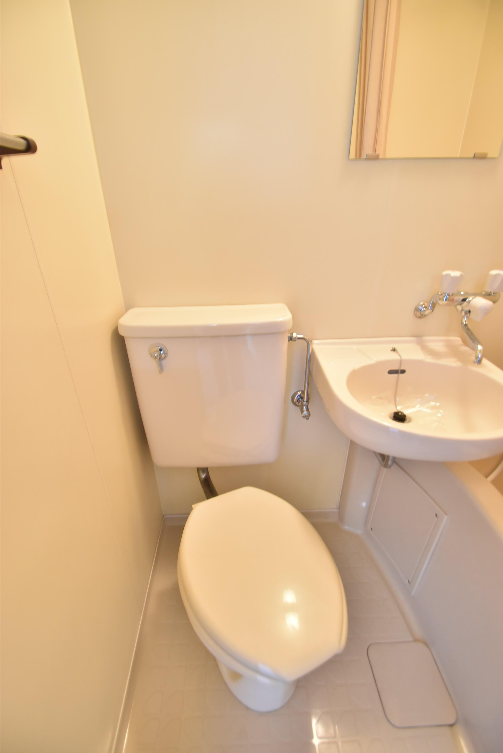 大阪市都島区片町１丁目の賃貸マンションのトイレ