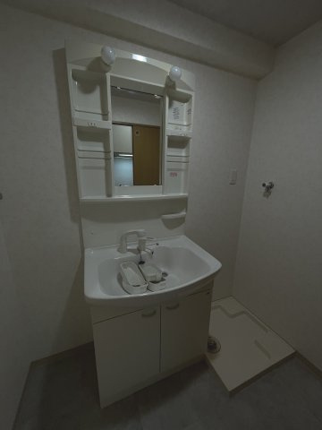 独立洗面台、朝の身支度には欠かせません