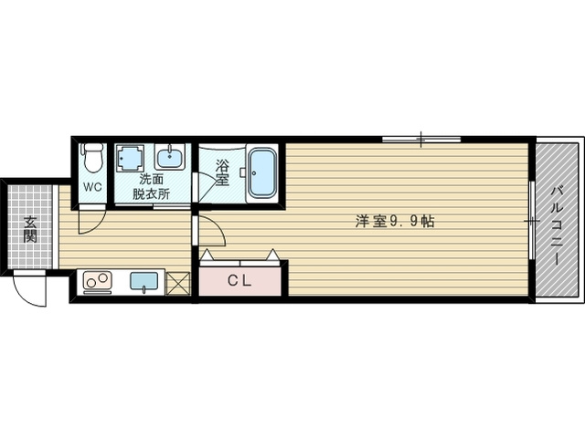 2面採光のお部屋です