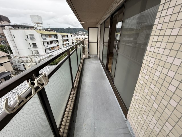 セレコート箕面のバルコニー
