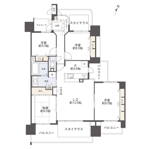 ロイヤルガーデン蓮池公園の間取り