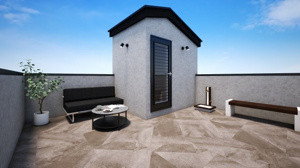 【完成予想図】 | A号棟屋上ルーフバルコニー完成予想図