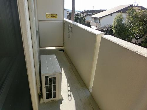 熊本市東区広木町の賃貸マンションのバルコニー