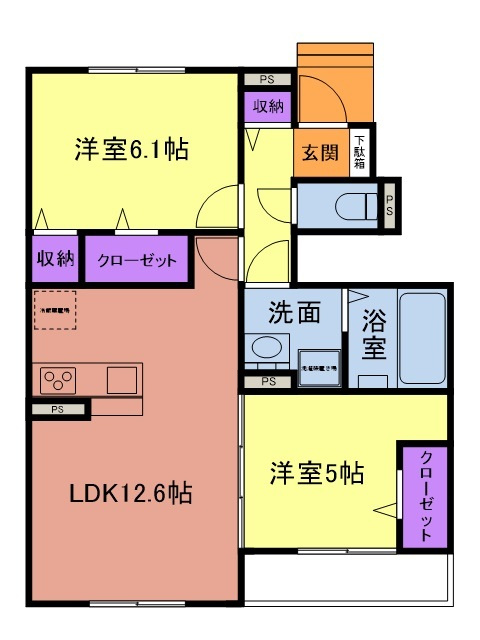 グリーンメゾン柴崎の間取り