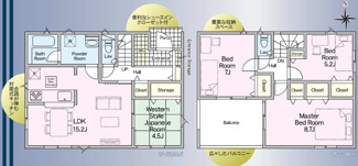 【間取り】 | 郡山市富田町大徳南新築一戸建て8棟