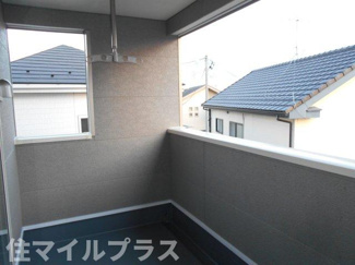 【バルコニー】 | 郡山市富田町大徳南新築一戸建て8棟 | 落ち着いた時間を過ごせるバルコニーです