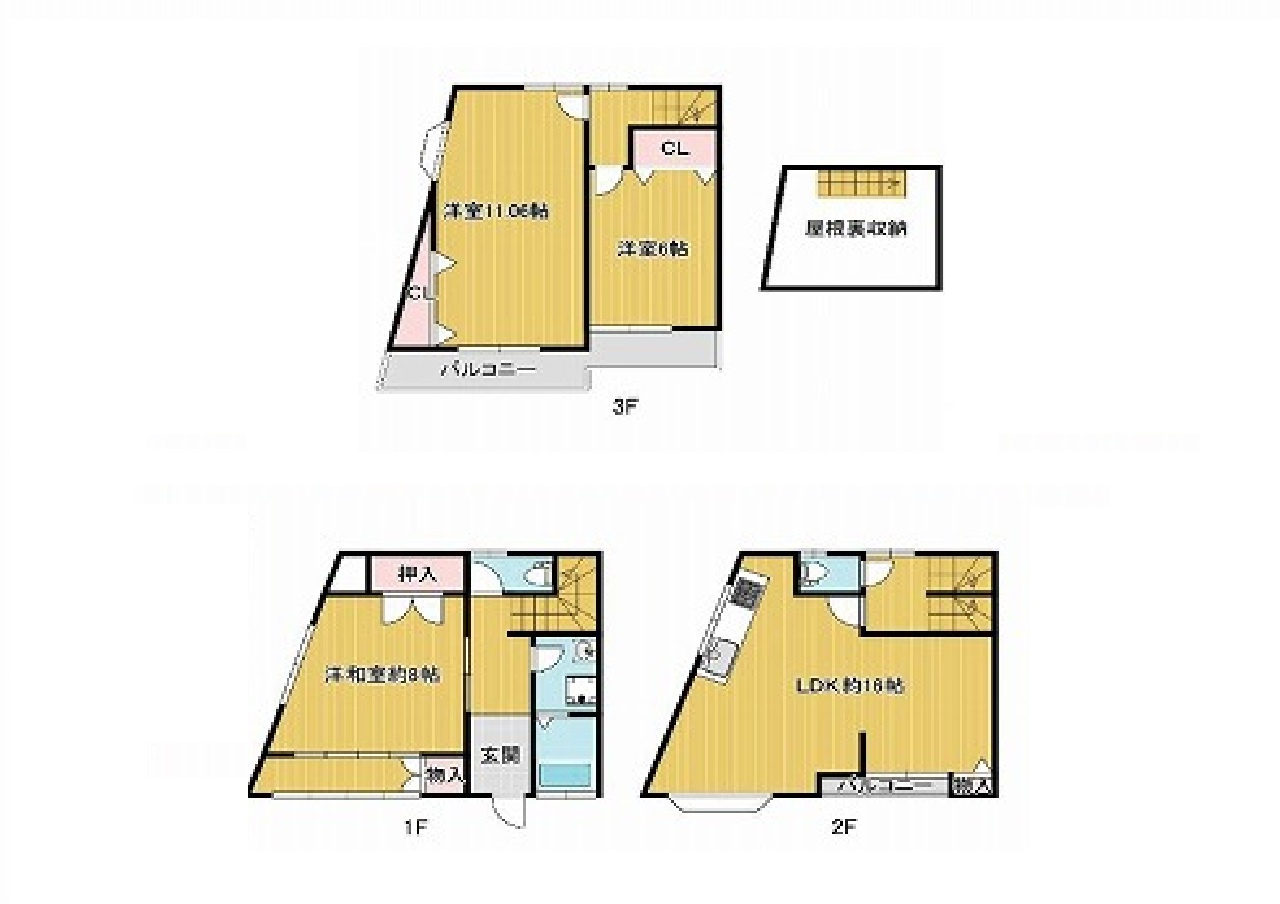 鶴見区徳庵１丁目　中古戸建③の画像