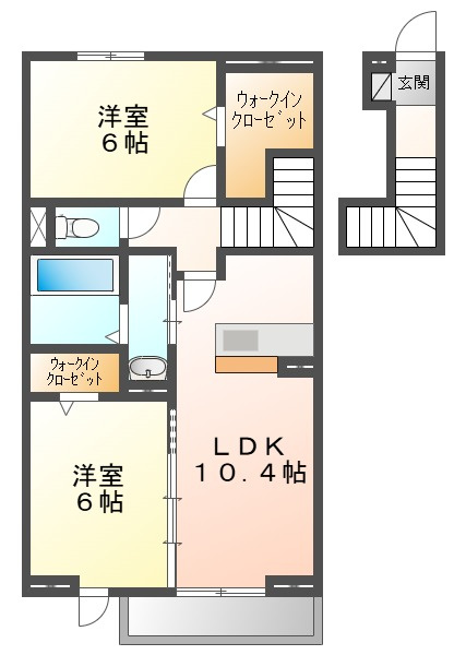 フォーゲルセレーノ　Aの間取り