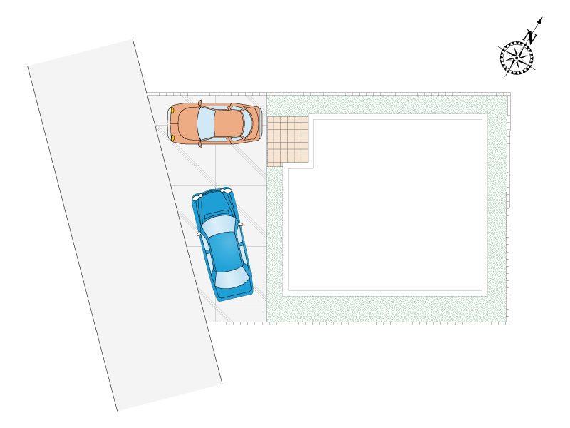 上尾市上平中央２丁目　３区画　3号棟　■２台駐車可能