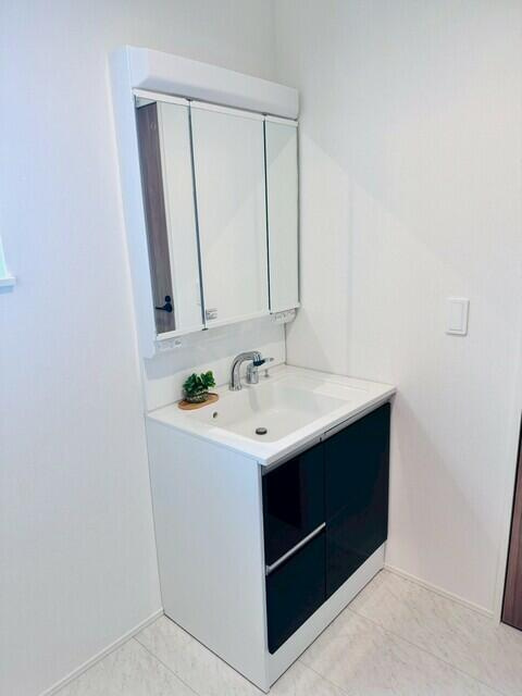 リナージュ宇都宮市富士見が丘第１期　新築一戸建ての独立洗面台