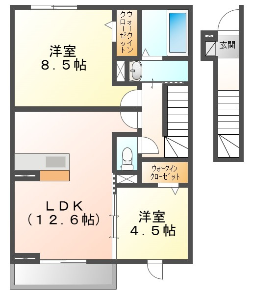 フォーゲルセレーノ　Ｂの間取り
